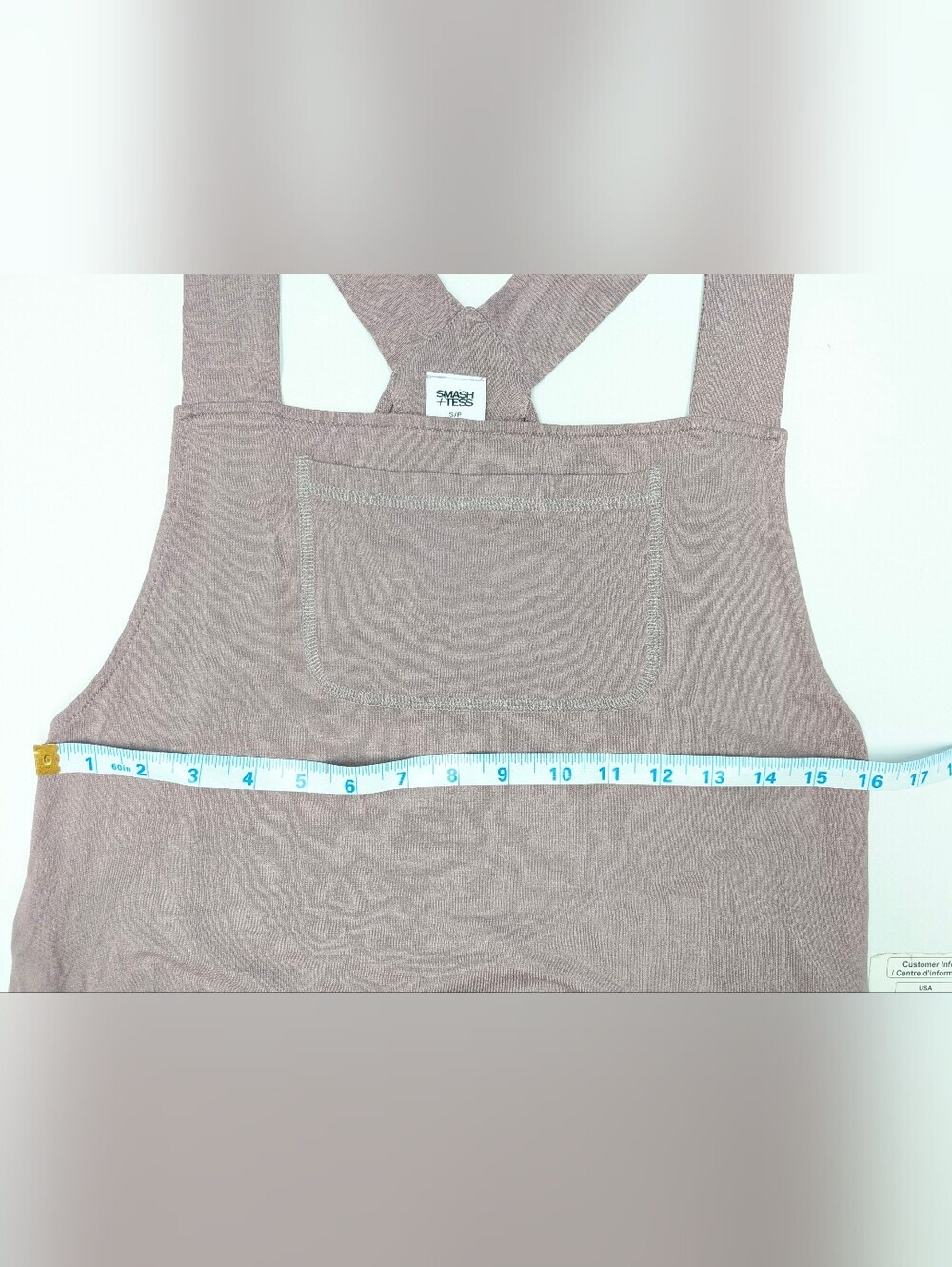Smash + Tess Tuesday Romperalls Dusty Plum Mauve Bamboo Overalls Romper S - Picture 6 of 7
